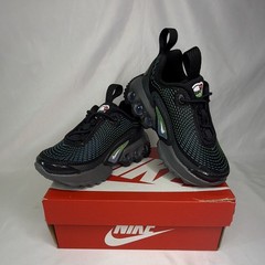 Nike Air Max DN (PS) Black/White-Hyper Cobalt Elastic Lace 8C $110 Retail