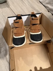 Sorel Out N About Classic WP Waterproof Boots Camel Brown Sea Salt Size 12