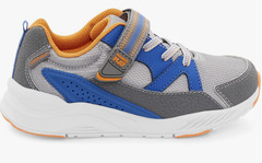 Stride Rite Boys M2P Journey 2 Sneaker, Grey Blue Orange Size 3 Wide US