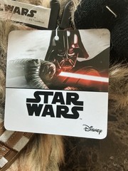 Disney Star Wars Slippers Chewbacca Brown Faux Fur KIDS Size Large 9-10 NEW!!