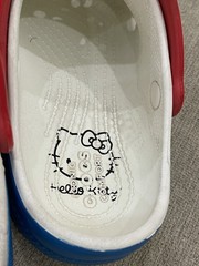 Crocs Hello Kitty Size C 13 Classic Clog White/Red Kid Sandals