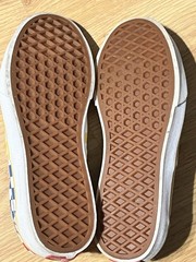 Vans Youth Size 3.5 Checkerboard Sneakers Blue Yellow Red Skate Shoes