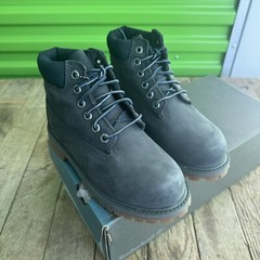 Timberland 6in Premium Boot Forge Grey Boots Classic 13 Youth New In Box