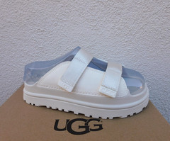 UGG JASMINE GOLDENGLOW SLIDE PLATFORM SANDALS, KIDS US 2/ EUR 33.5 ~NIB