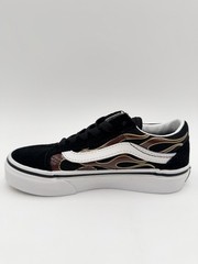 Vans Kids (PS) Old Skool Size 12.5K Black Flame |VN0A5AOABOQ|
