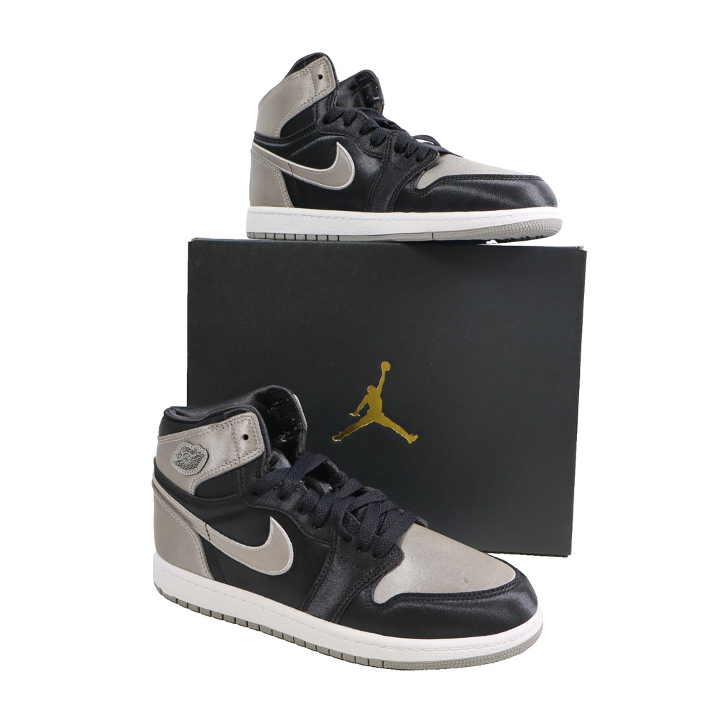 Nike Air Jordan 1 Retro High OG Satin Shadow Black Grey FD5304-010, Size 3Y