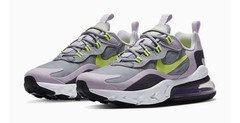 Nike Air Max 270 React Low Bright Violet-size 5y-
