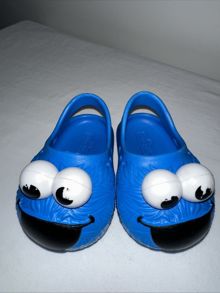 Sesame Street Cookie Monster Blue Clog Sandal Unisex Kids Rubber Slip On