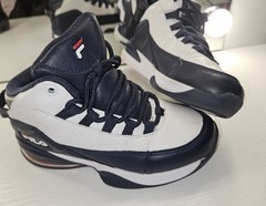 Fila Kids Basketball Shoes Navy White Red Air Cushion Sneakers Youth S 1Y EU 32