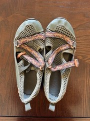 Chaco Sandals Kids Size 2 Odyssey Army Green Shoes Hiking Water Closed Toe
