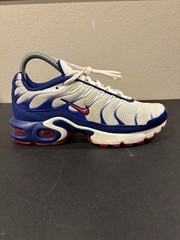 Nike Air Max Plus TN Red White Blue Athletic Sneaker CK0003-100 Youth Size 6Y