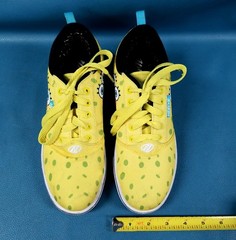 Heelys Yellow Spongebob Squarepants Lace Up Sneaker Skate Shoes Youth Sz 6