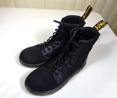 Dr. Martens‘ combs AirWair boots US youth size 3 black LA004 zip & lace ~ EUC