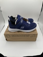 Skechers Unisex-Child Dynamatic, Navy Blue Boys Size 4.5 Sneakers