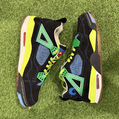 Jordan Air Jordan 4 Superman Kids 8.5 Black Blue Green Yellow Leather