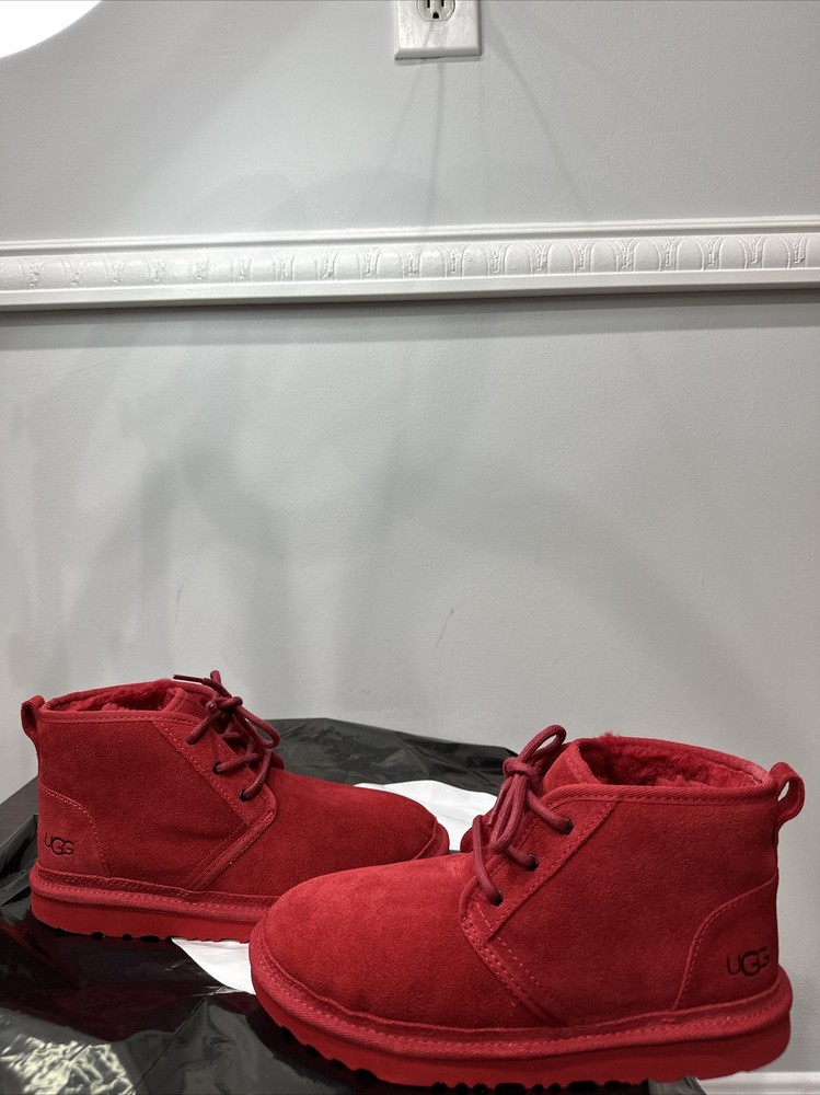 UGG Neumel II Samba Red Suede Boots Kid’s Size 6