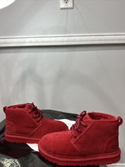 UGG Neumel II Samba Red Suede Boots Kid’s Size 6