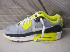 Nike Youth Air Max 90 LTR Wolf Gray Anthracite Yellow Kid’s 6.5Y – Display Model