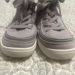 BILLY Sneakers Shoes Classic Grey Jersey Lace High Footwear Youth Big Kid Size 4