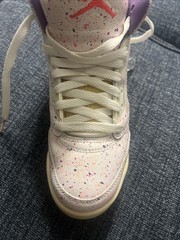 Air Jordan 5 Retro GS Easter White Splatter Size 6Y CT1605-100 Jordan V Kids