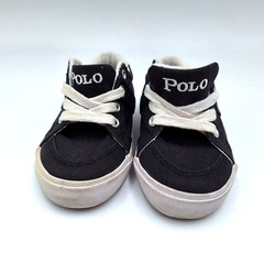 Polo Ralph Lauren Black & White Toddler 6 1/2 Shoe Humberto w Logo