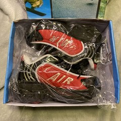 Air Wave Size 1 Wheel Roller Shoes, Black and Red, New In Box