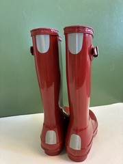 Hunter Kids Original Kids‘ Gloss Rain Boot Kid Big Kid Military Red 4 US 34 EU
