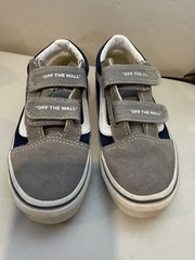 Vans Kids Sneakers Size 13 Old School V Logo Pop Skate Shoes Unisex Blue/Gray