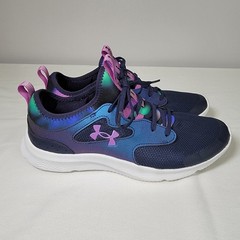 Under Armour Sneakers Shoes 7 Youth Running Hiking Walking Athletic Navy Multi