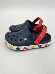 Crocs Fun Lab Mickey Lights Clog Navy Blue Lightweight Slip On Shoes Kids Size 2