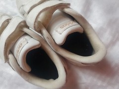 Adidas Baseline CMF INF Tennis Sneaker DB2755 Size 9.5 k copper white kids