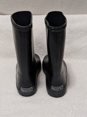 Black Rubber Rain Boots Pull on Sporto Children’s Boys Girls Youth Kids Size 3M