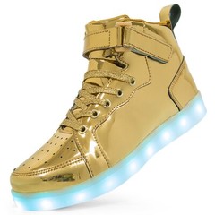 Kids LED Light Up Shoes Cool Boys Girls Luminous Flashing Trainers Sneakers Gift