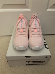 Adidas Kaptir Flow Sneaker Clear Pink White Size 4 New