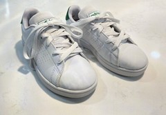 Adidas Original Advantage K White/Green EF0213 Sneaker US 12K 1 Owner