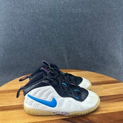 Nike Lil Posite One Toddler Sneakers White Black Blue Gum 843769-102 Size 10C