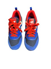 New Balance 997 Blue Red white Gray Colorblock Mesh Sneakers Unisex Kids US 6