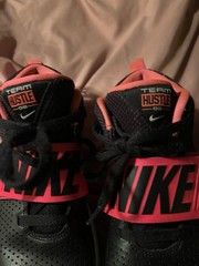 Nike Team Hustle D8 Size US Y5 Sneakers Black and Pink Basketball