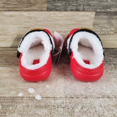 Crocs Classic Lined Santa Kids Clog 8 C8 Slip-On Slingback Shoes NWOB