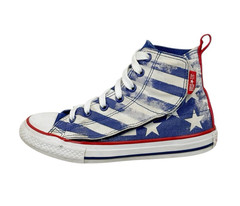 Converse Chuck Taylor All Star High Tops Stars Stripes American Flag Junior Sz 2