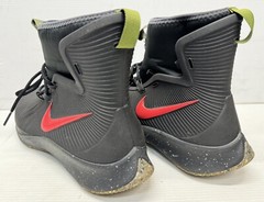 Nike Kids Boys Puddle Protect Rain Boots Binzie Black 10.5” Long