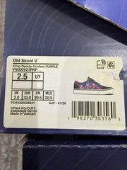 Size 2.5Y VANS Kids Old Skool VN000V21PRP KPop Demon Hunters Black Purple US