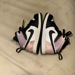 Nike Air Jordan 1 Mid SE (TD) Bleached Coral Sneakers Size 7C Toddler