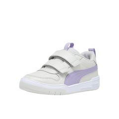 PUMA Multiflex Synthetic Leather Slip On Toddler Girls Grey, Purple Sneakers Ca