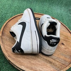 Nike Air Force 1 Premium GS Pure Platinum Black White Snake 748981-002 Size 7Y