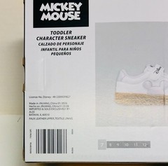 Disney Mickey Mouse Toddler Sneakers Size 7 White Holographic – NIB
