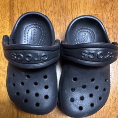 Crocs Classic Clog Infant US 4 Black Slip-On Rubber Comfort Casual Shoes