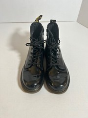 Dr. Martens Docs 1460 J Combat Boots SIZE M4 L5 EU36 Black Leather Side Zip