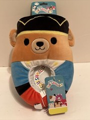 Squishmallow Nutcracker Bear Holiday Slippers Kids Size 11-12 NEW Christmas A32