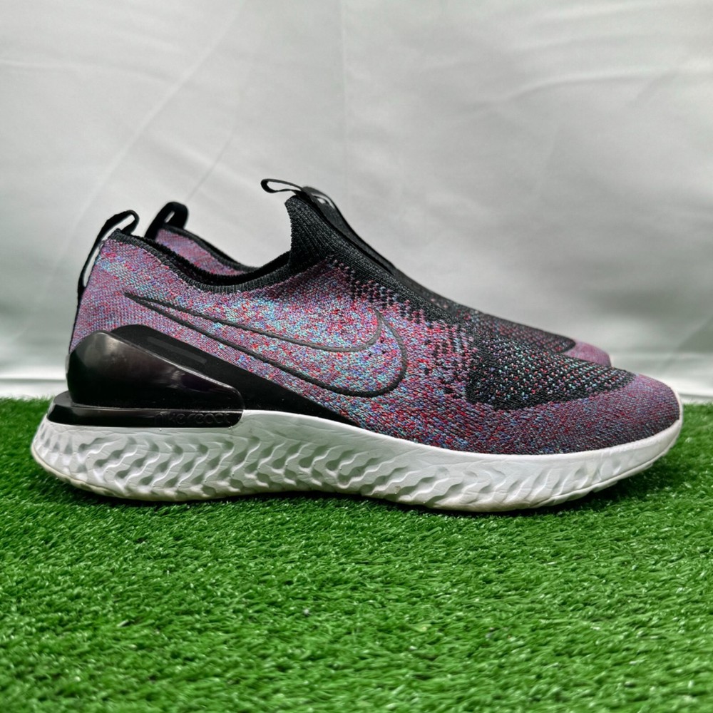 Nike Epic Phantom React Flyknit GS Multi-Color Size 6.5Y Laceless BV1370-002